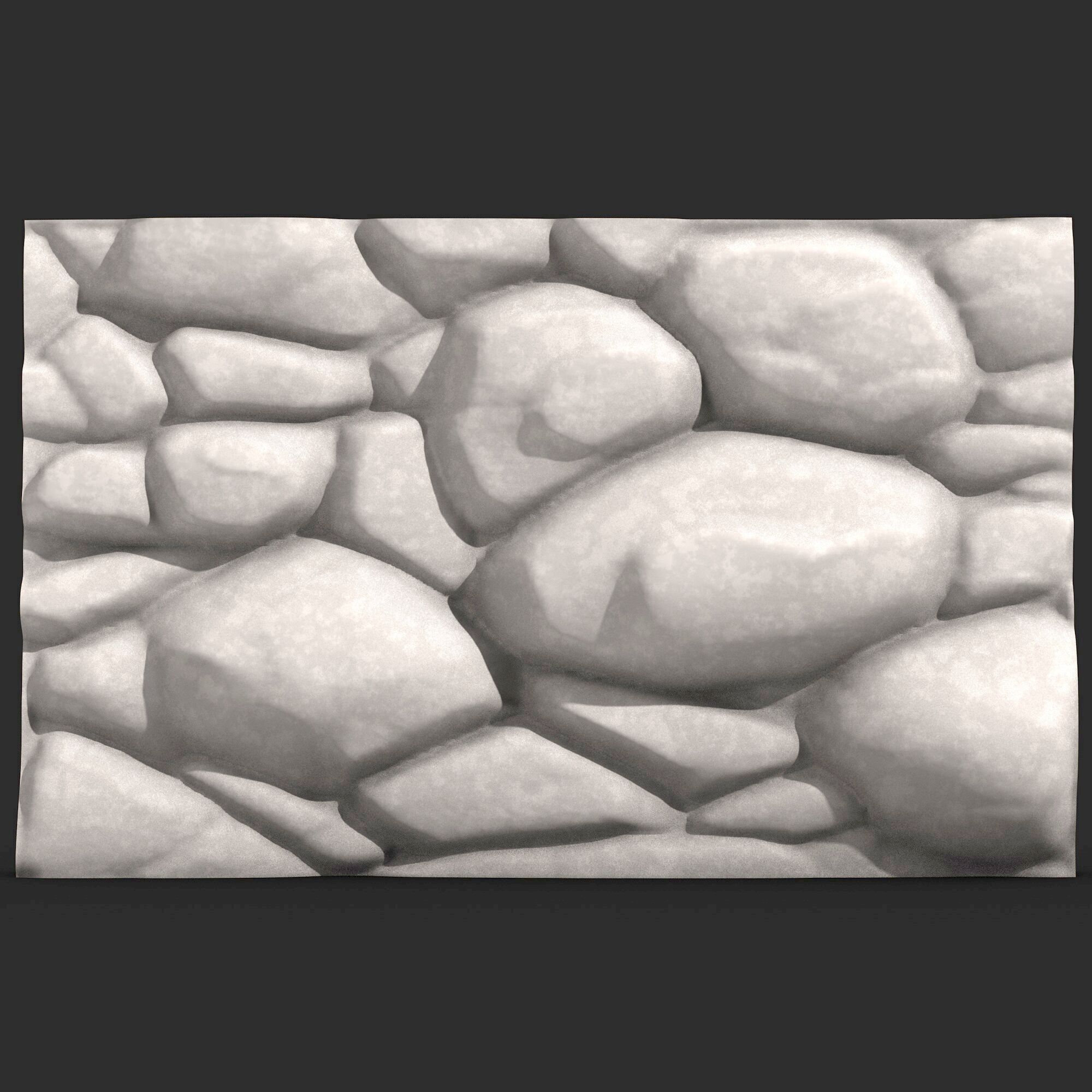 Stone Wall 387 3D print model_1