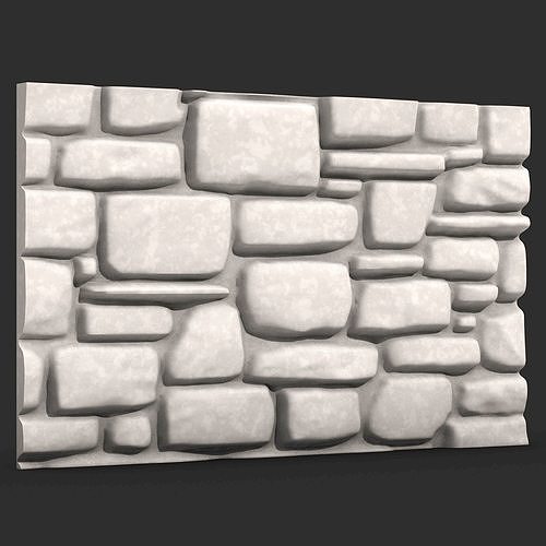 Stone Wall 386 3D print model