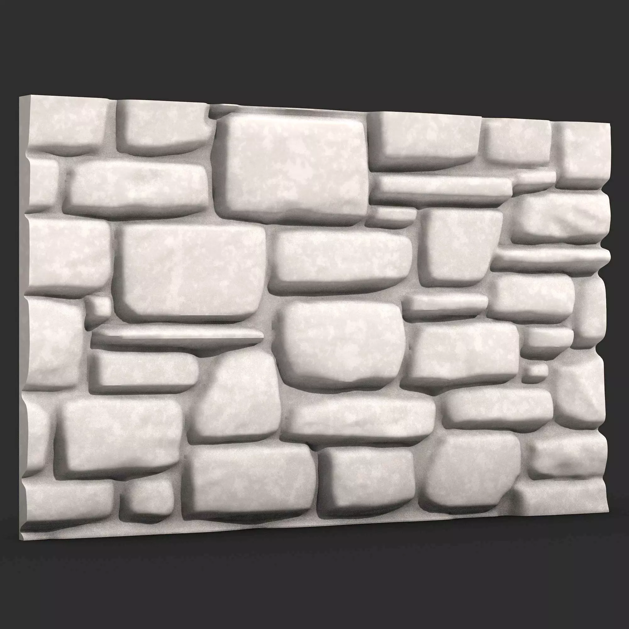 Stone Wall 386 3D print model_0