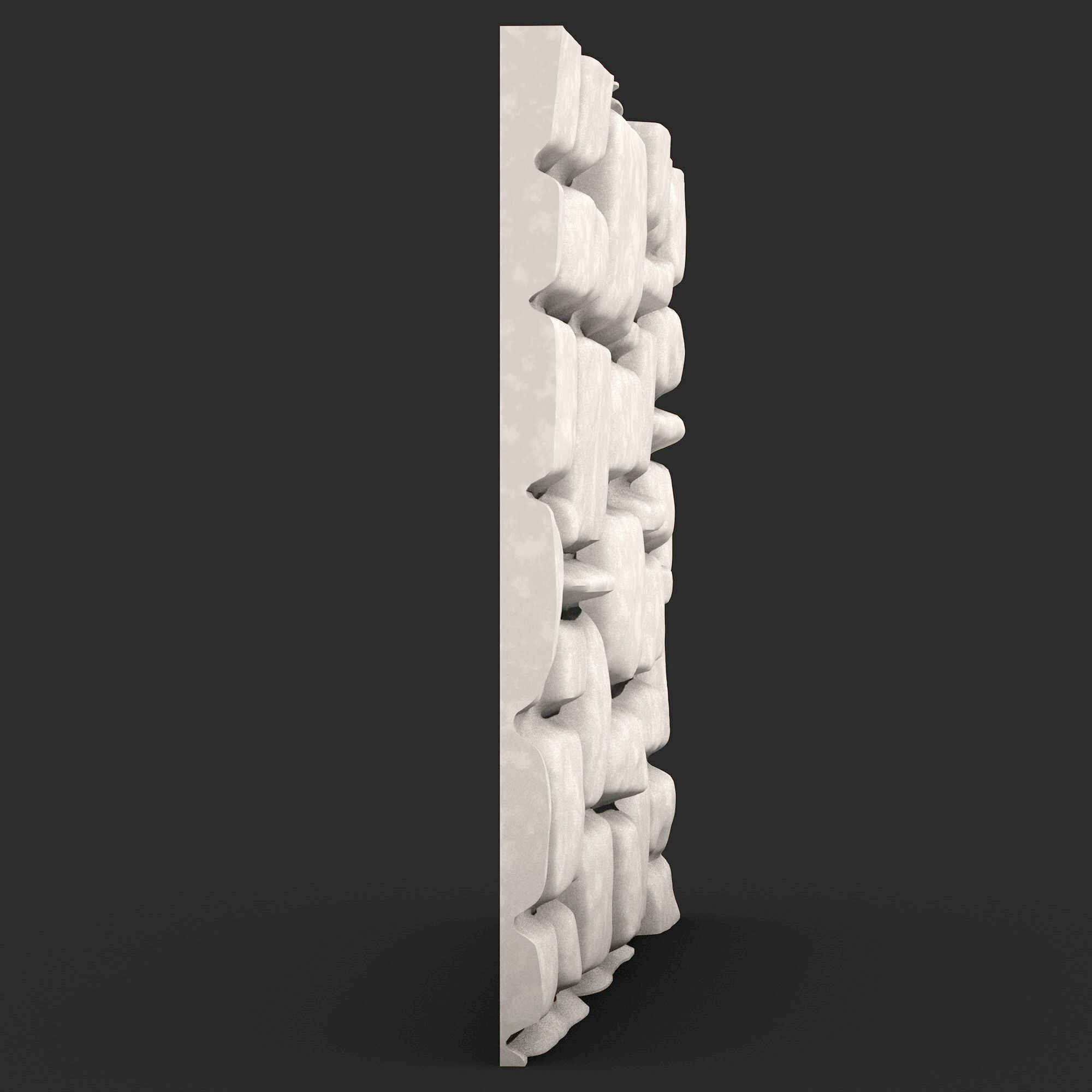 Stone Wall 386 3D print model_2