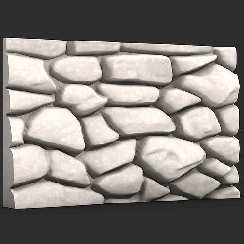 Stone Wall 383 3D print model