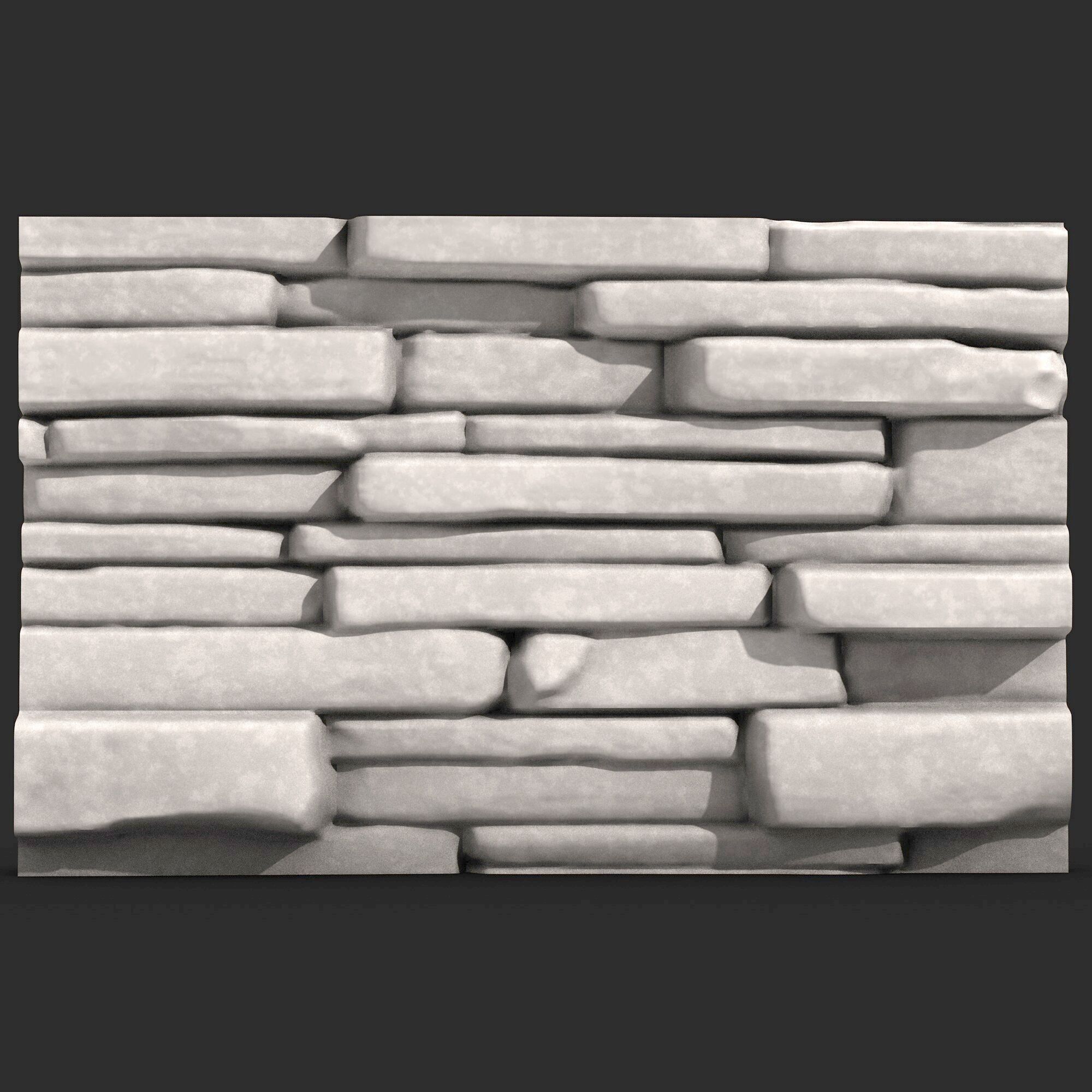 Stone Wall 382 3D print model_1