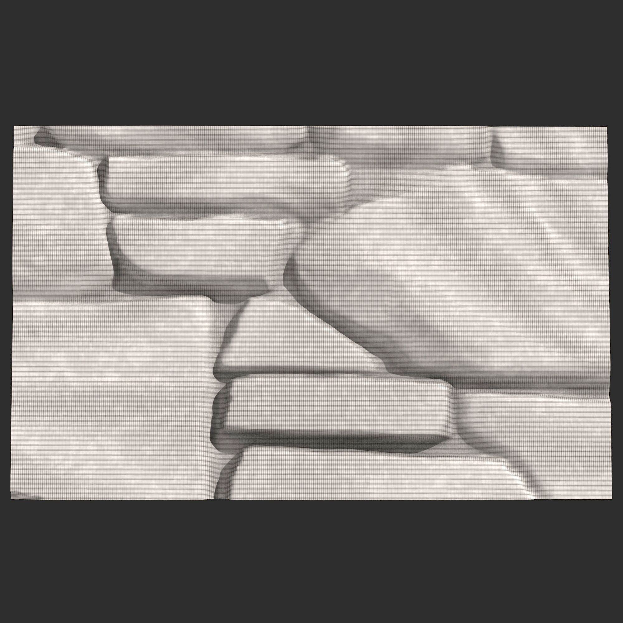 Stone Wall 381 3D print model_5