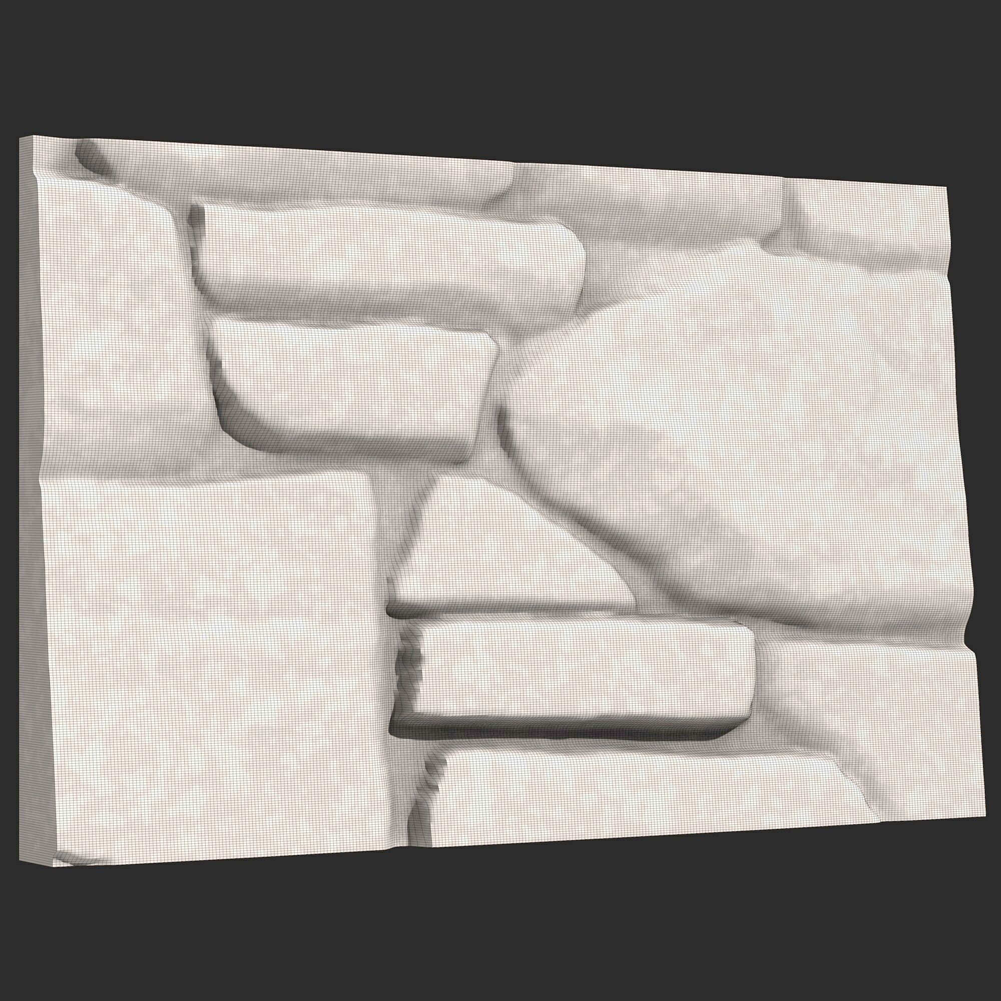 Stone Wall 381 3D print model_6