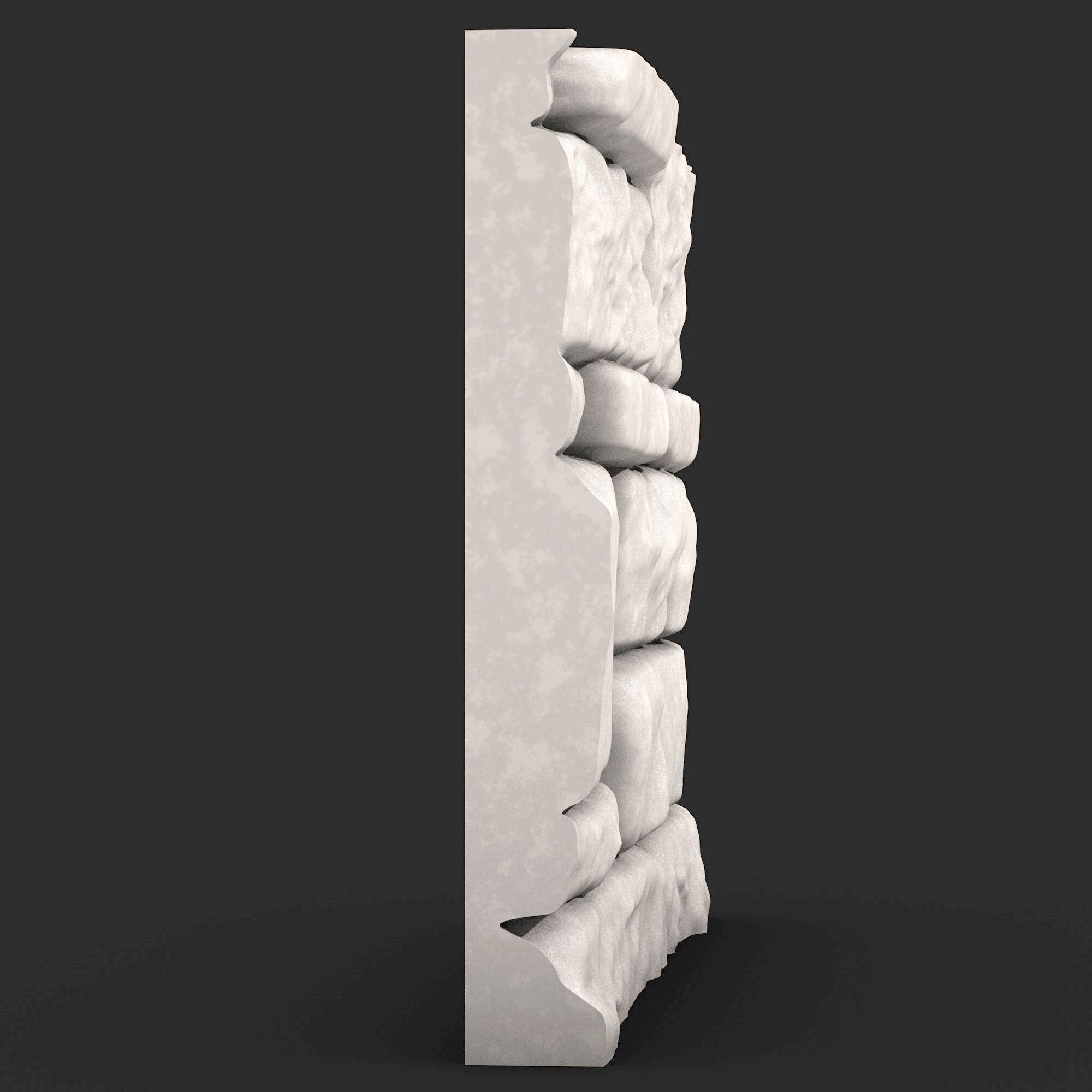 Stone Wall 380 3D print model_2