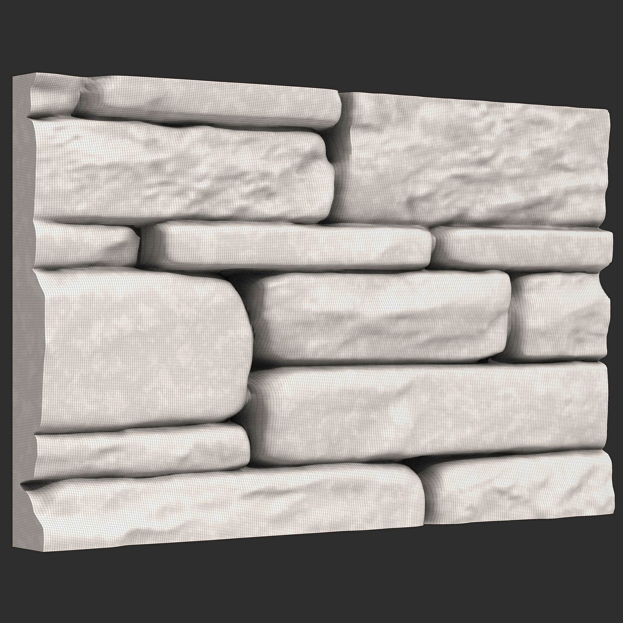 Stone Wall 380 3D print model_6