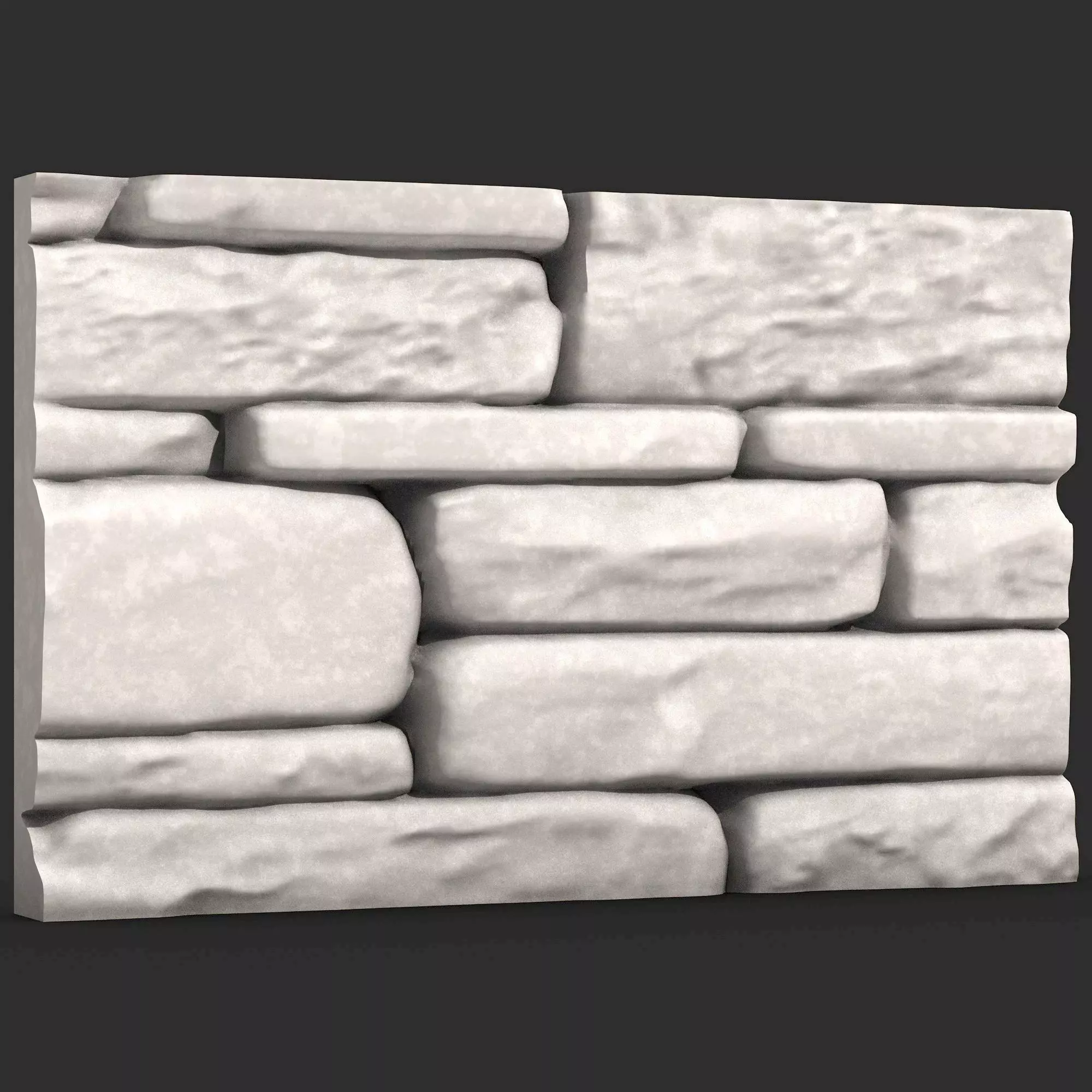 Stone Wall 380 3D print model_0