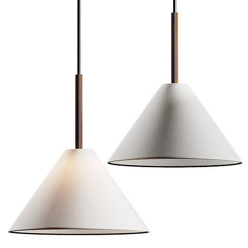 Pottery Barn Kensington Metal Pendant Lamp 3D model