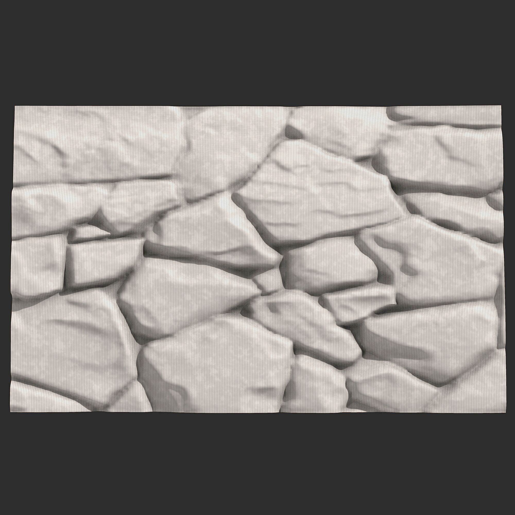 Stone Wall 378 3D print model_5