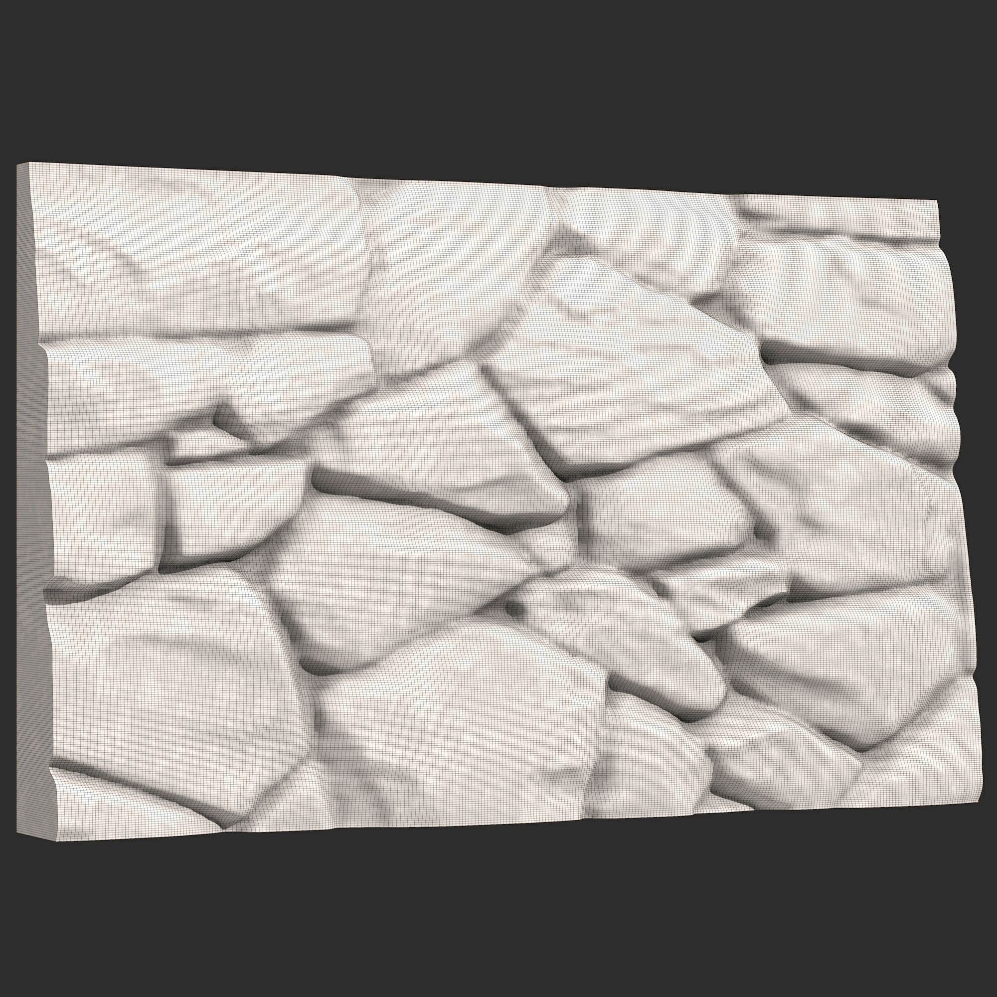 Stone Wall 378 3D print model_6