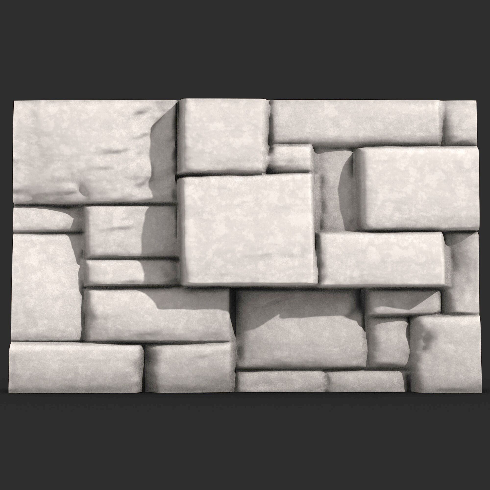 Stone Wall 377 3D print model_1