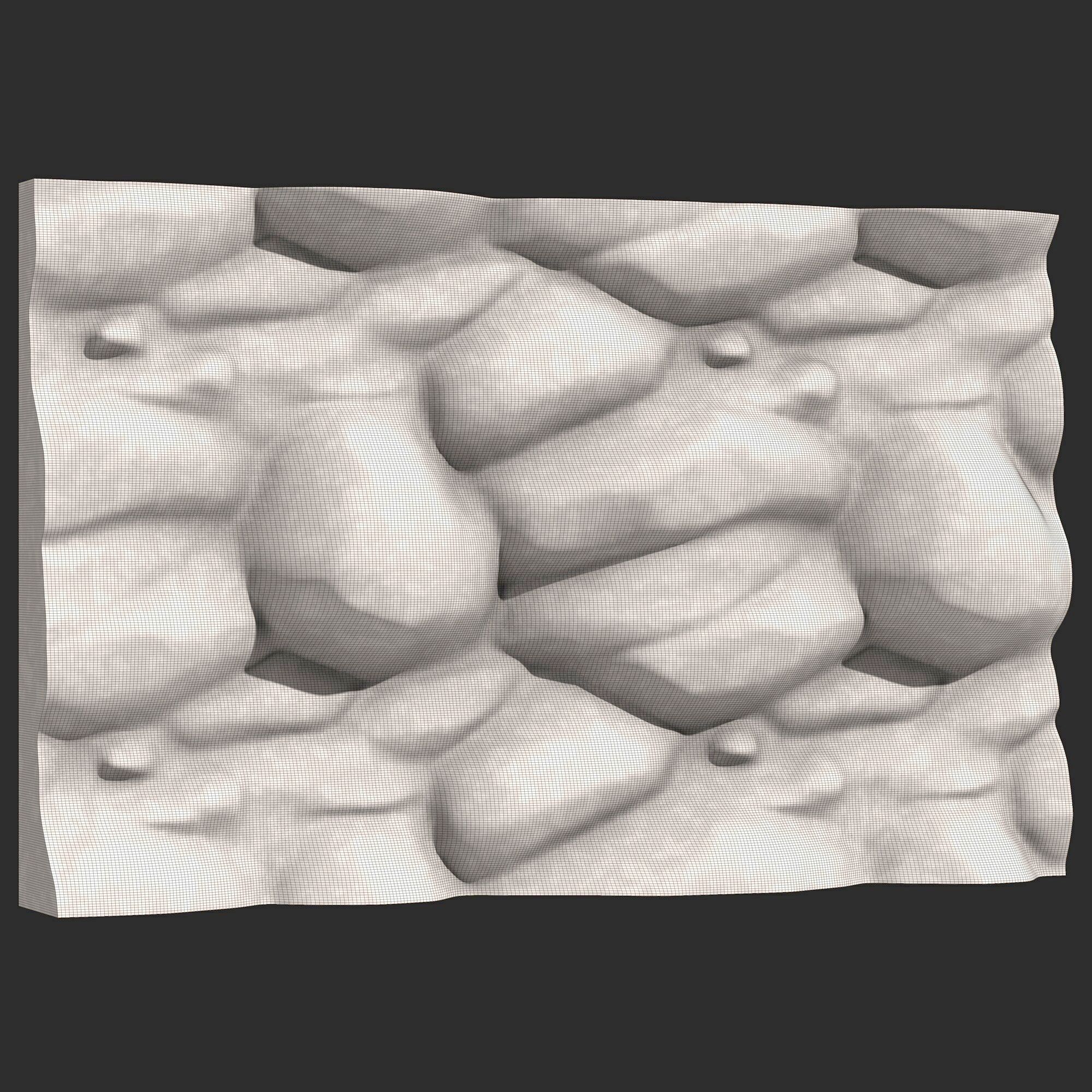 Stone Wall 376 3D print model_6