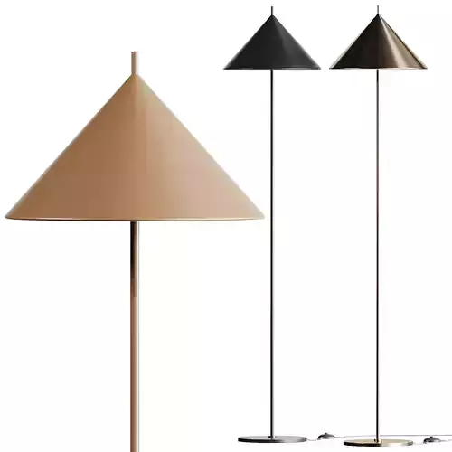 HK Living Triangle Floor Lamp 3D model