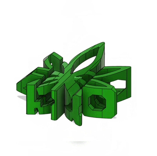 Text Flip Mary Jane Keychain 420  3D print model_3