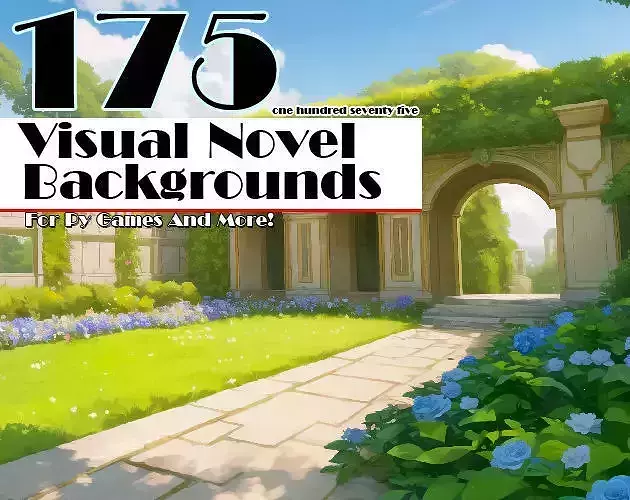 175 Visual Novel Backgrounds for 3D 2D Comics and RenPy Games Texture