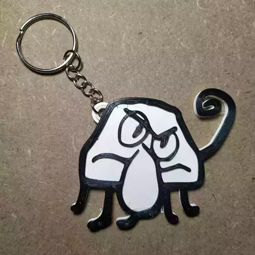 Calamar Trazo Keychain 