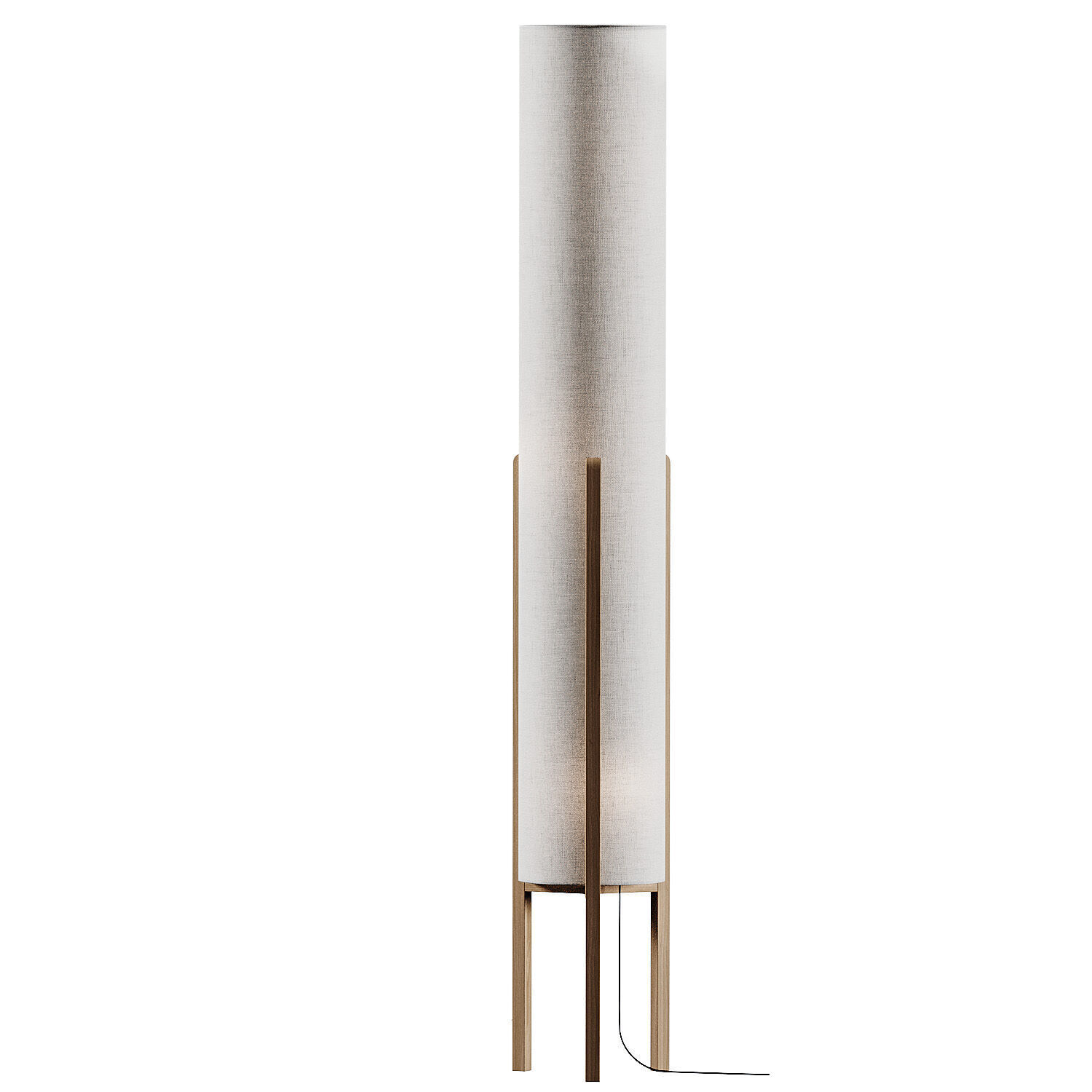 Habitat Arbaa Woven Column Floor Lamp 3D model_1
