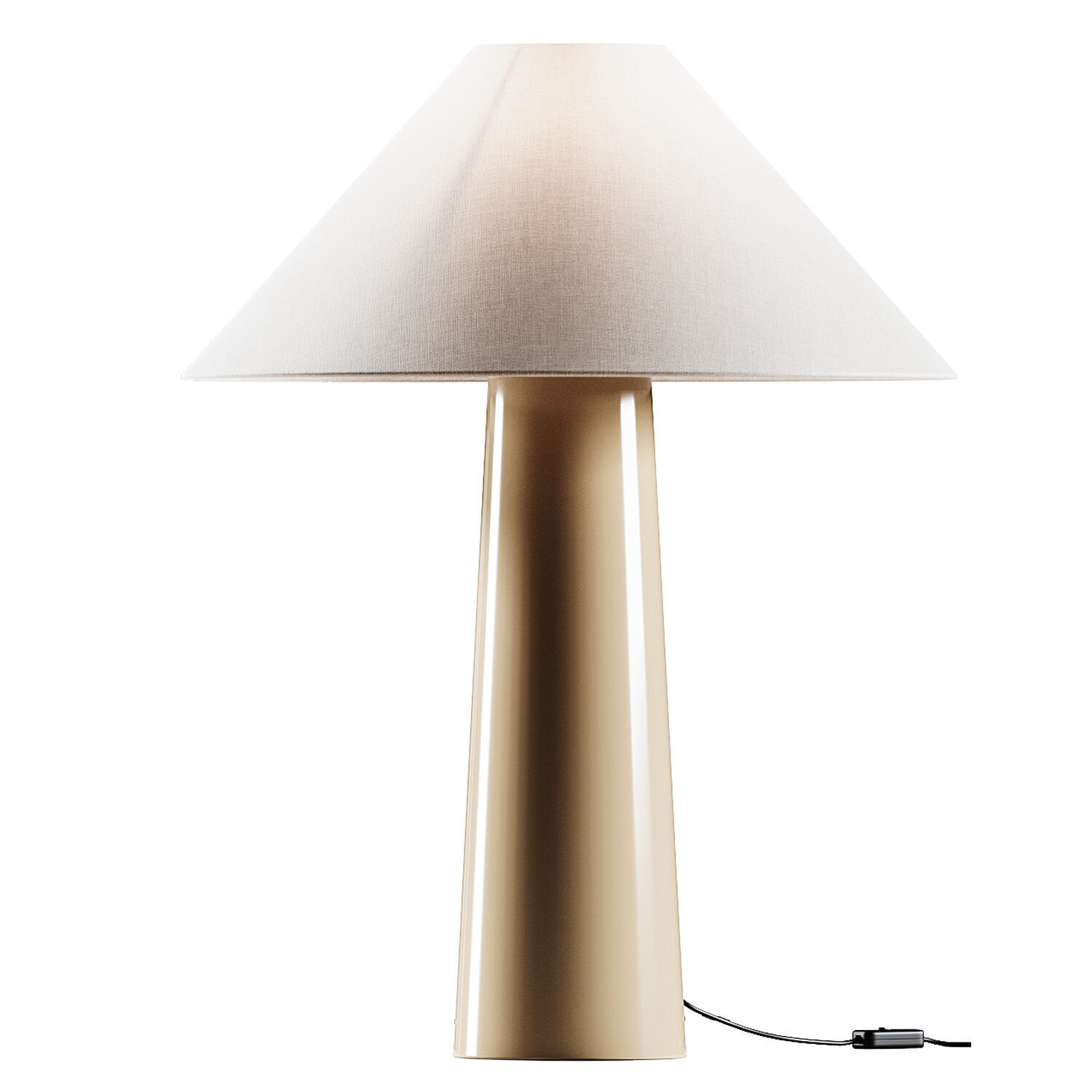 Milk  Sugar Isla Ceramic Table Lamp 3D model_1