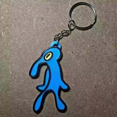Bold and Brash Squidward Keychain