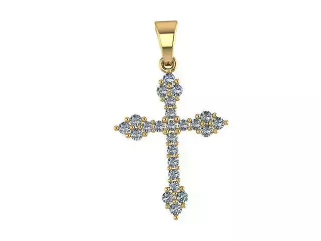 Cross diamonds stones