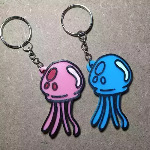 Jellyfish Spongebob Keychain 3D print model