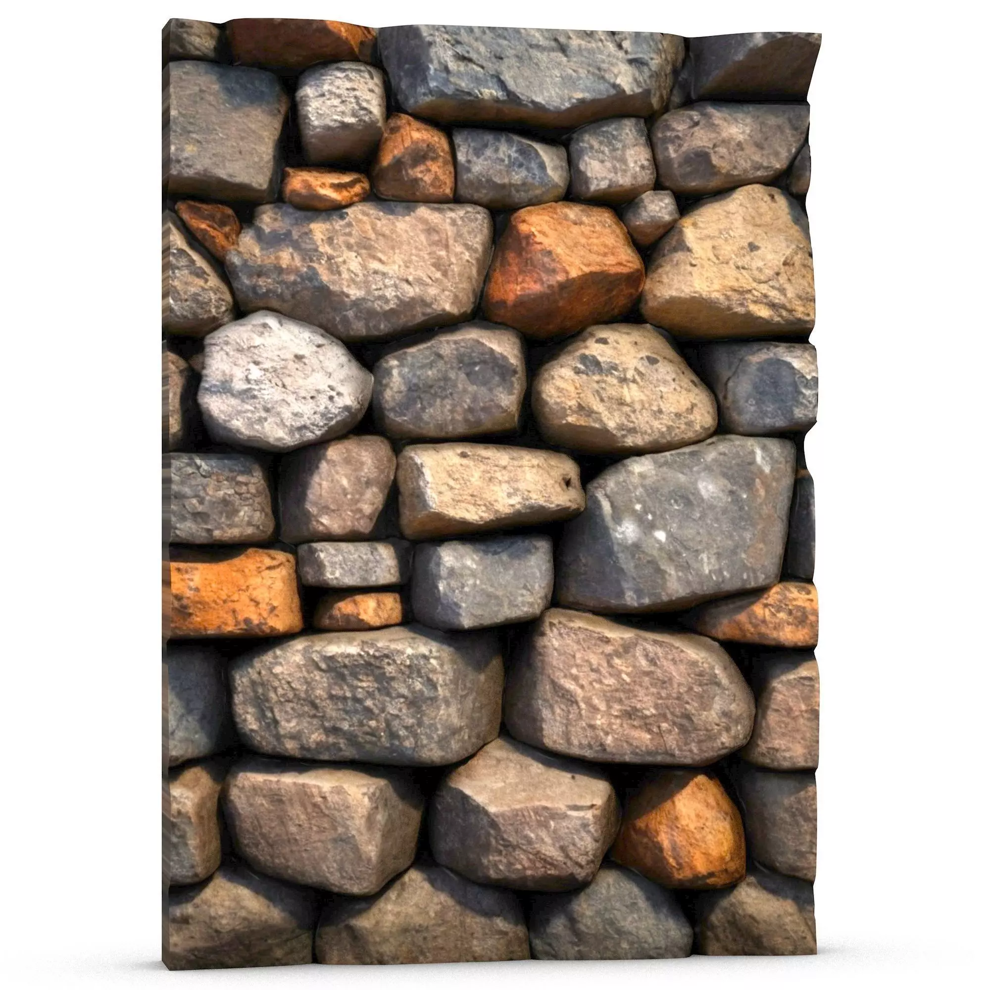 Rock Face Wall Scene Element Detail 3D print model
