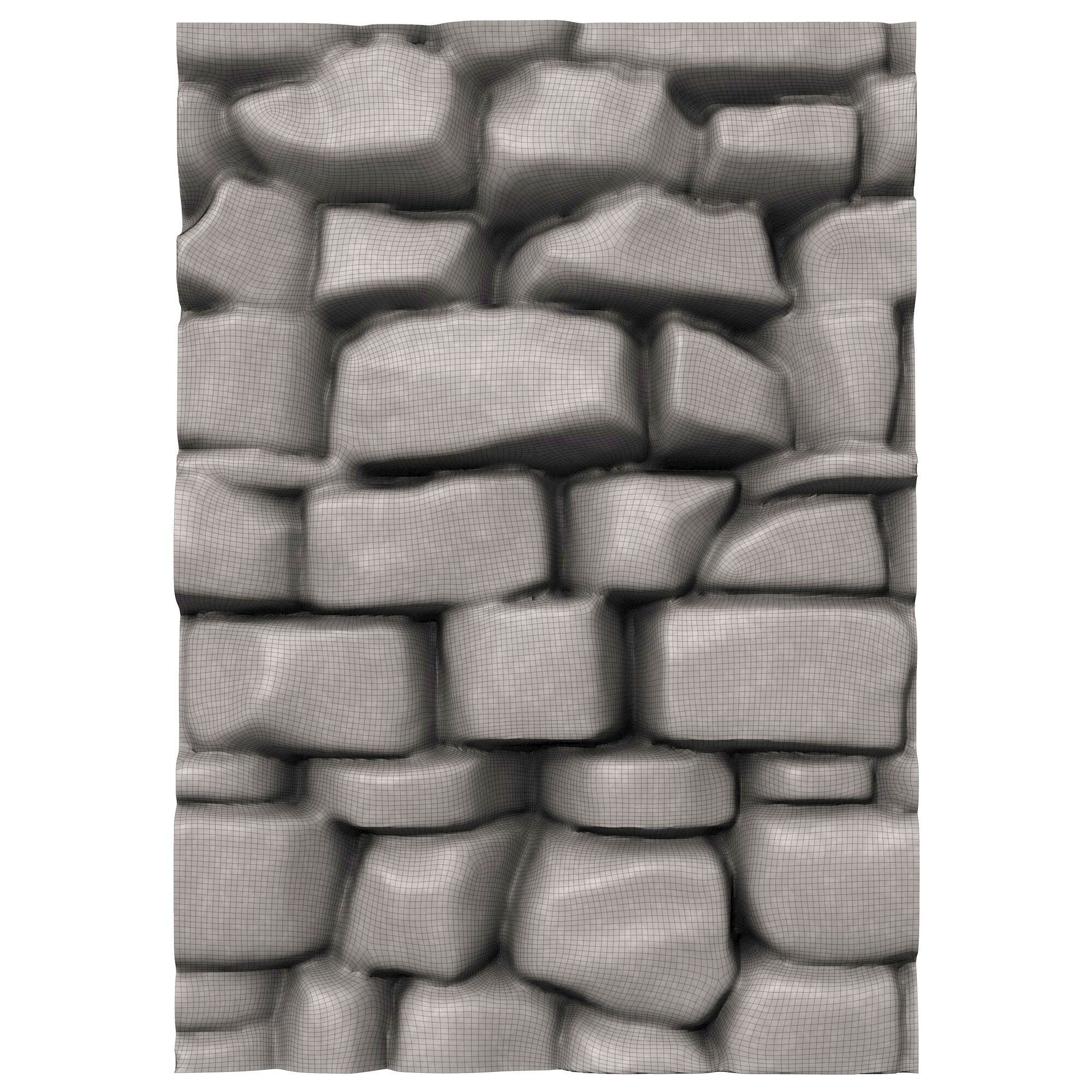 Stone Wall 420 3D print model_5