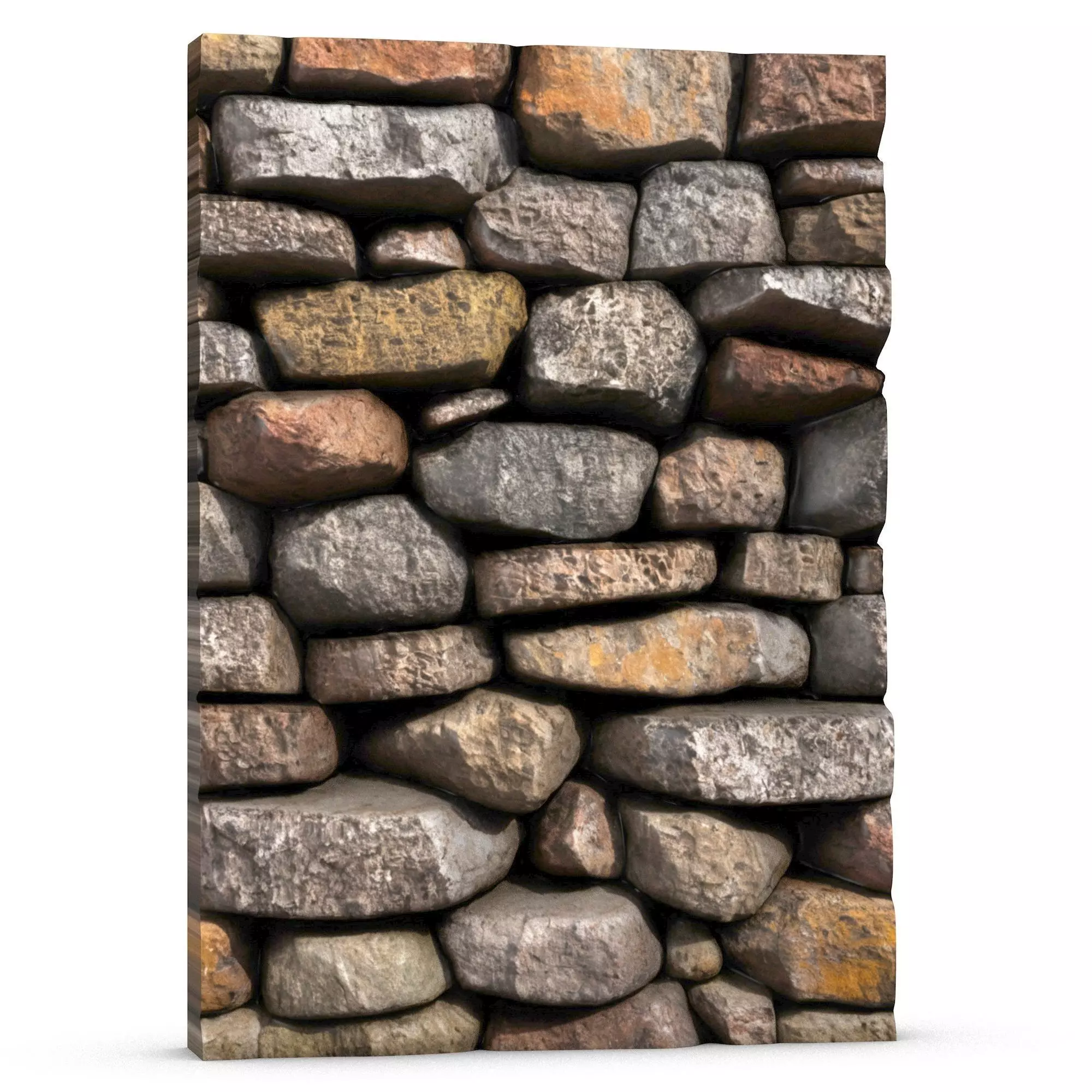 Bleached Fieldstone Wall Mesh 3D print model