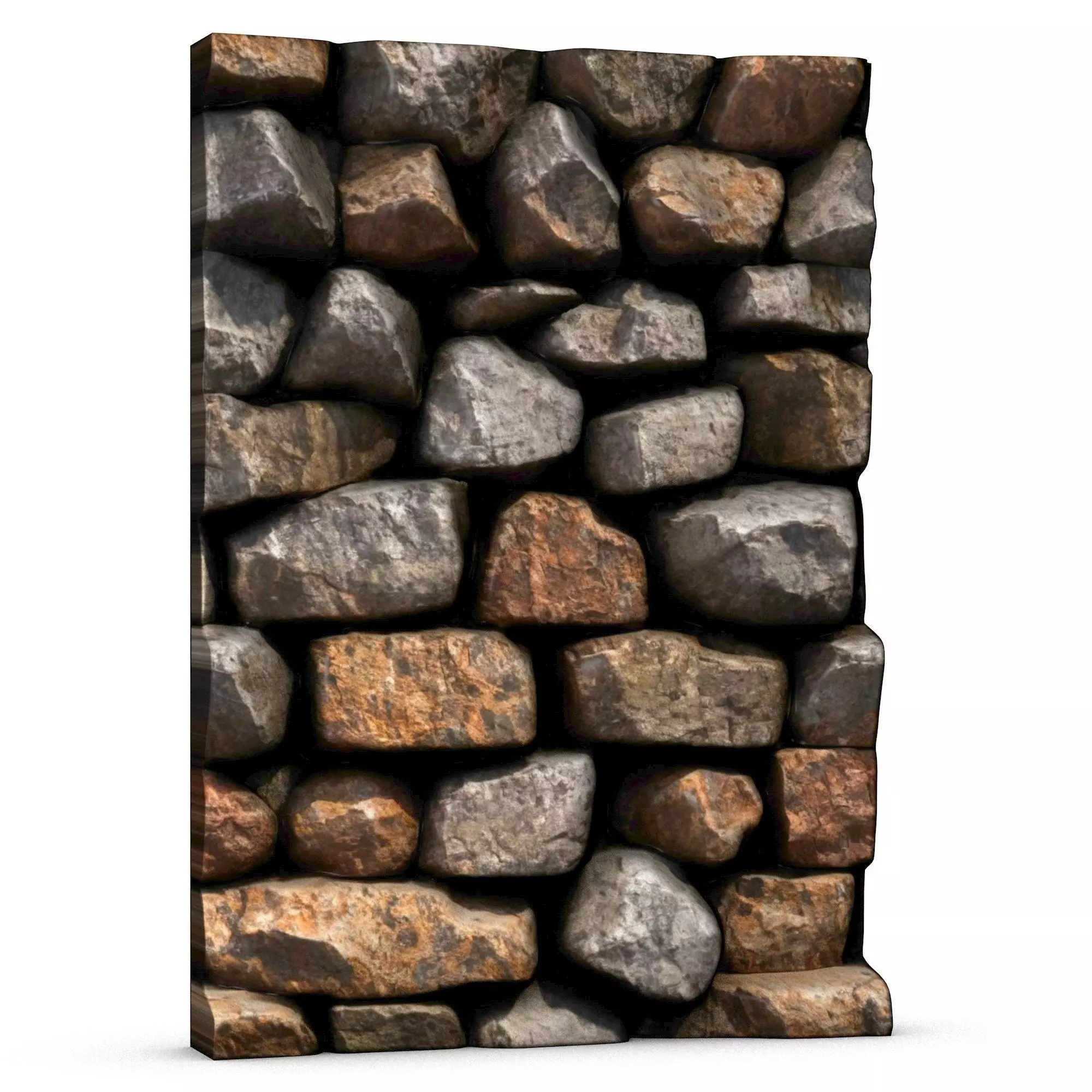 Chipped Cobblestone Wall Prop 3D print model