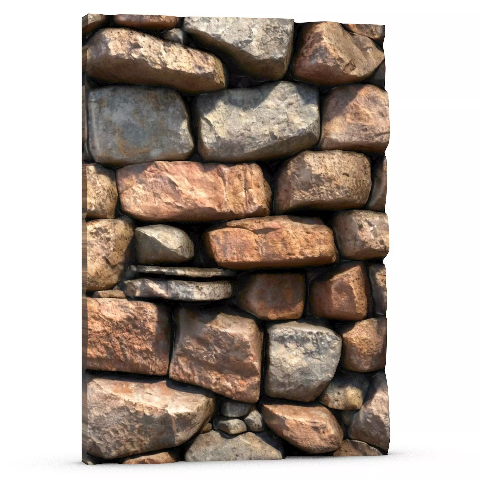 Fissured Stone Wall Geometry Kit 3D print model