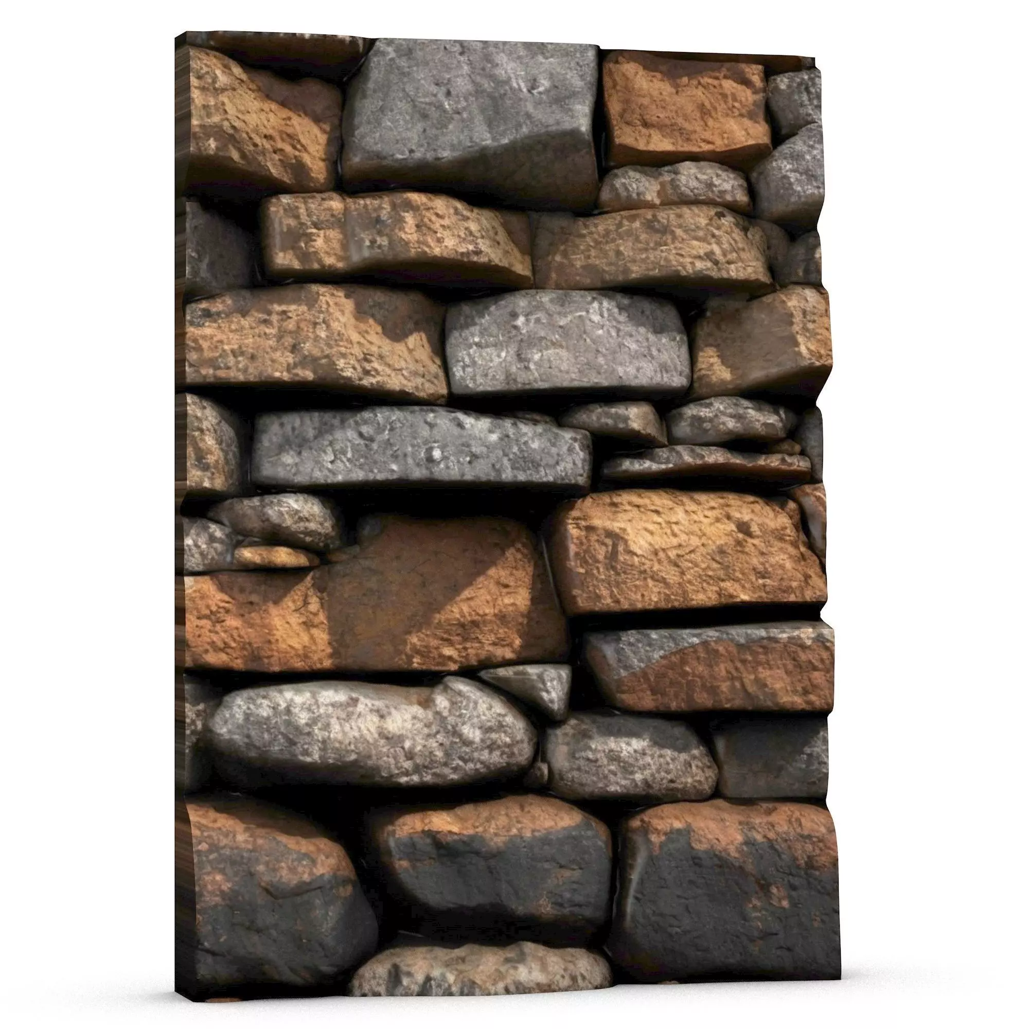 Scorched Rock Wall Environment 3D print model