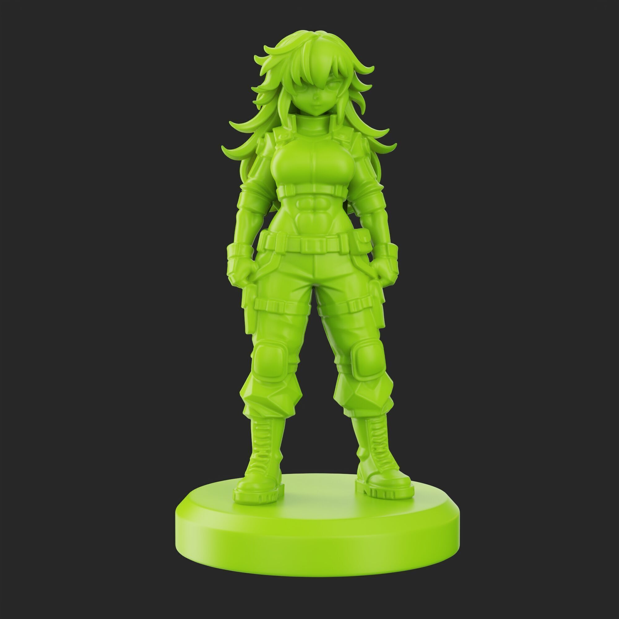 ANIME GIRL 3D print model_2