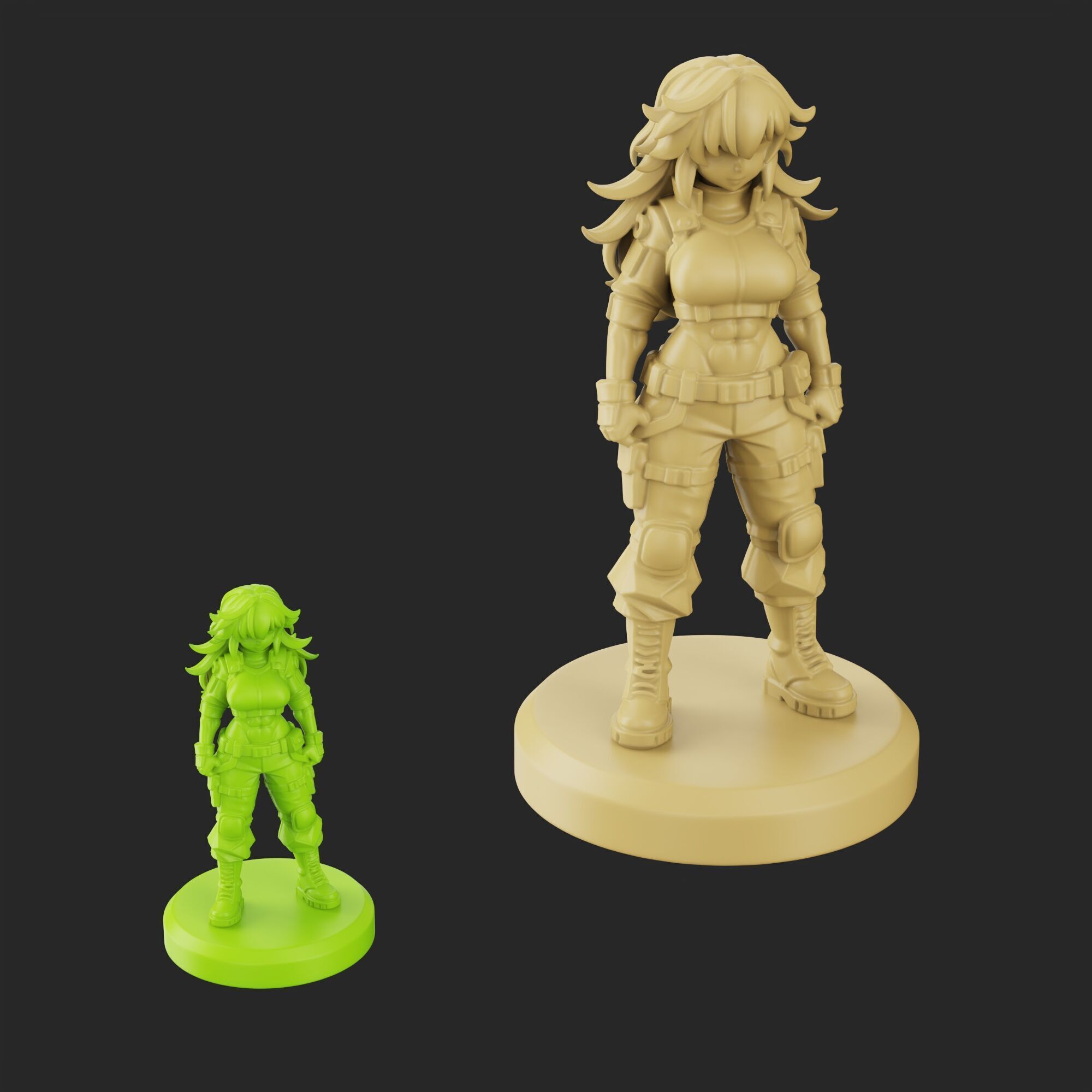 ANIME GIRL 3D print model_1