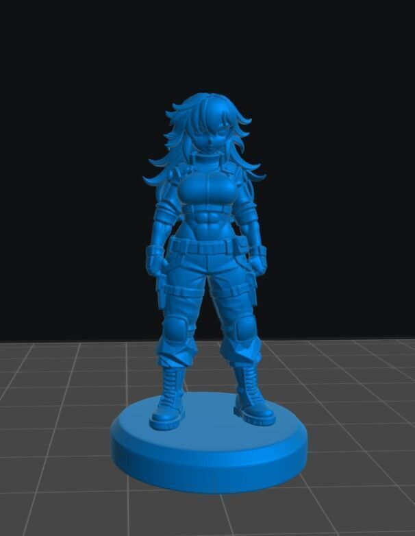 ANIME GIRL 3D print model_6