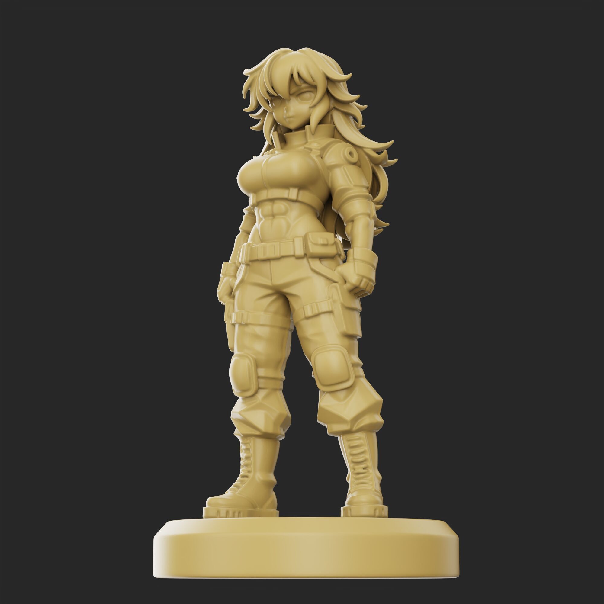 ANIME GIRL 3D print model_4