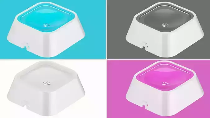 Colorful Plastic Dog Feeding Bowl