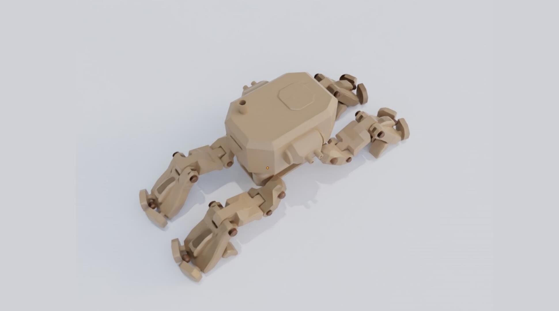 ucronic   leg tank  WWI  3D model_1