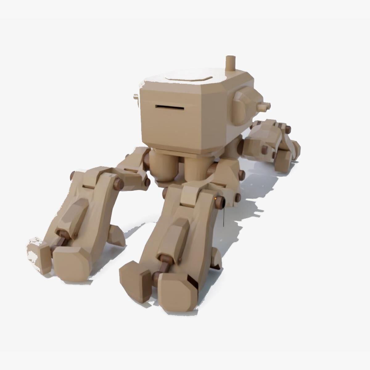 ucronic   leg tank  WWI  3D model_5