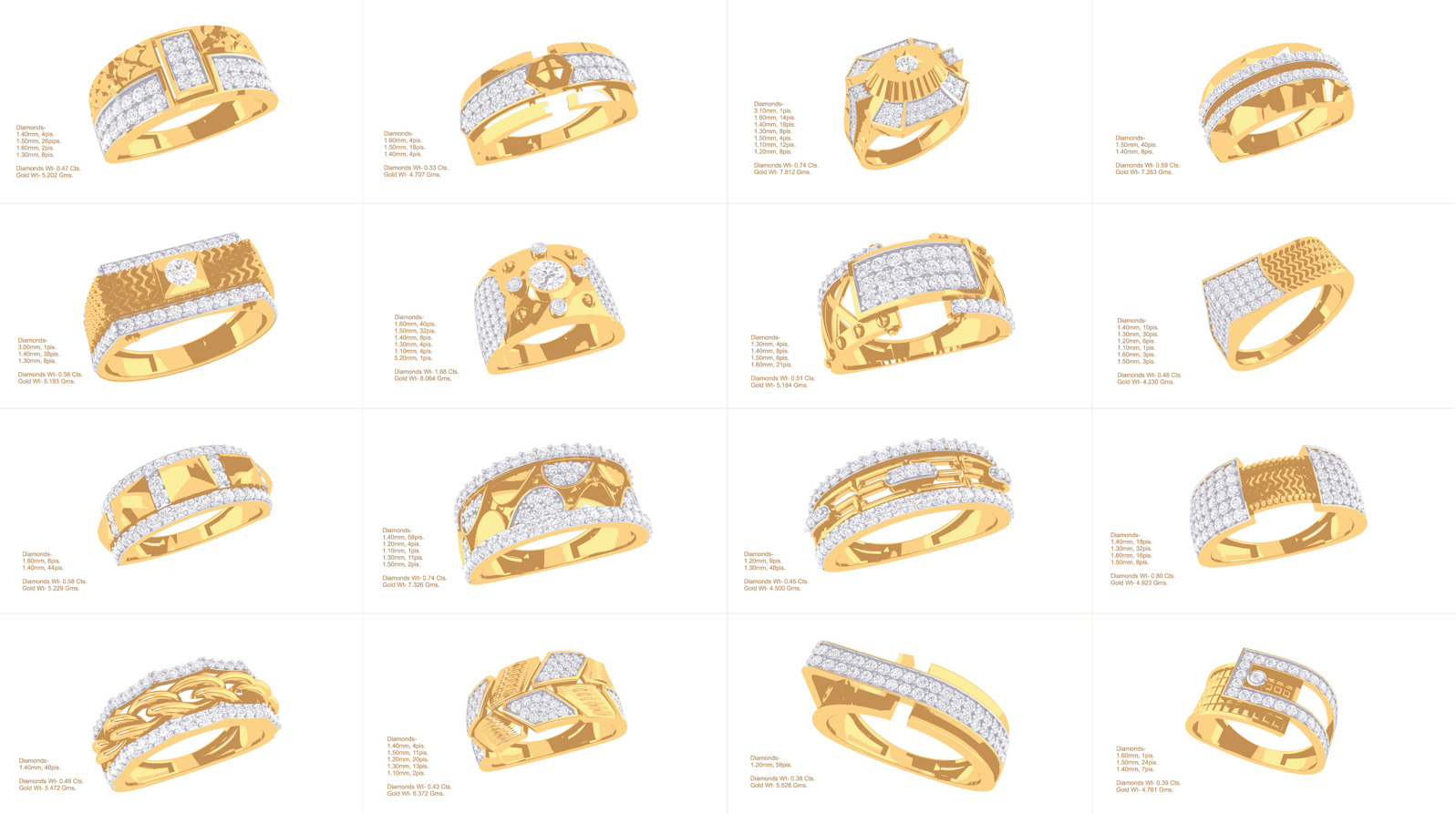 80 Men s Rings 3dm Details Images 3D print model_3