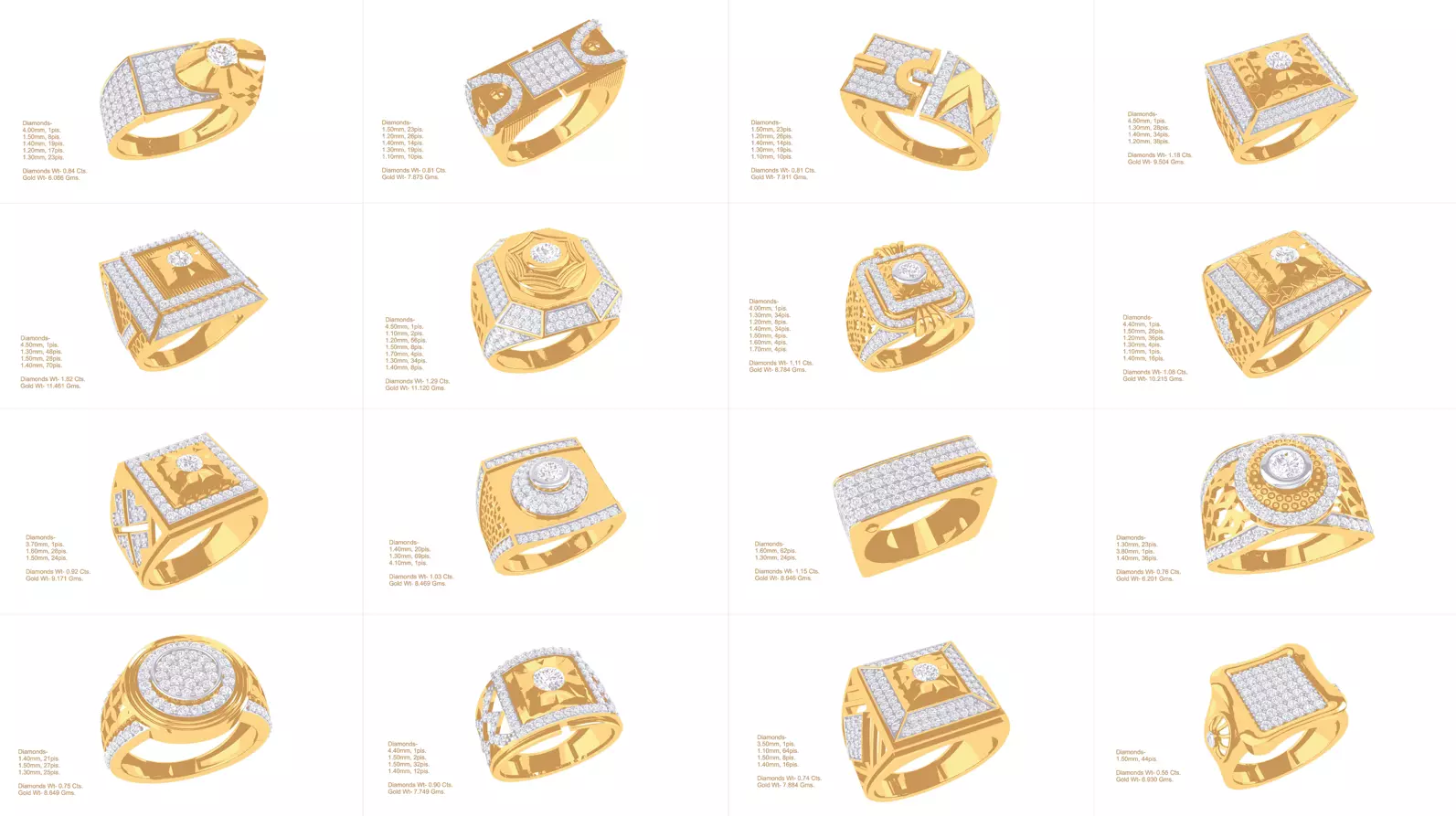 80 Men s Rings 3dm Details Images 3D print model_0