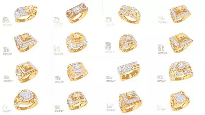 80 Men s Rings 3dm Details Images 