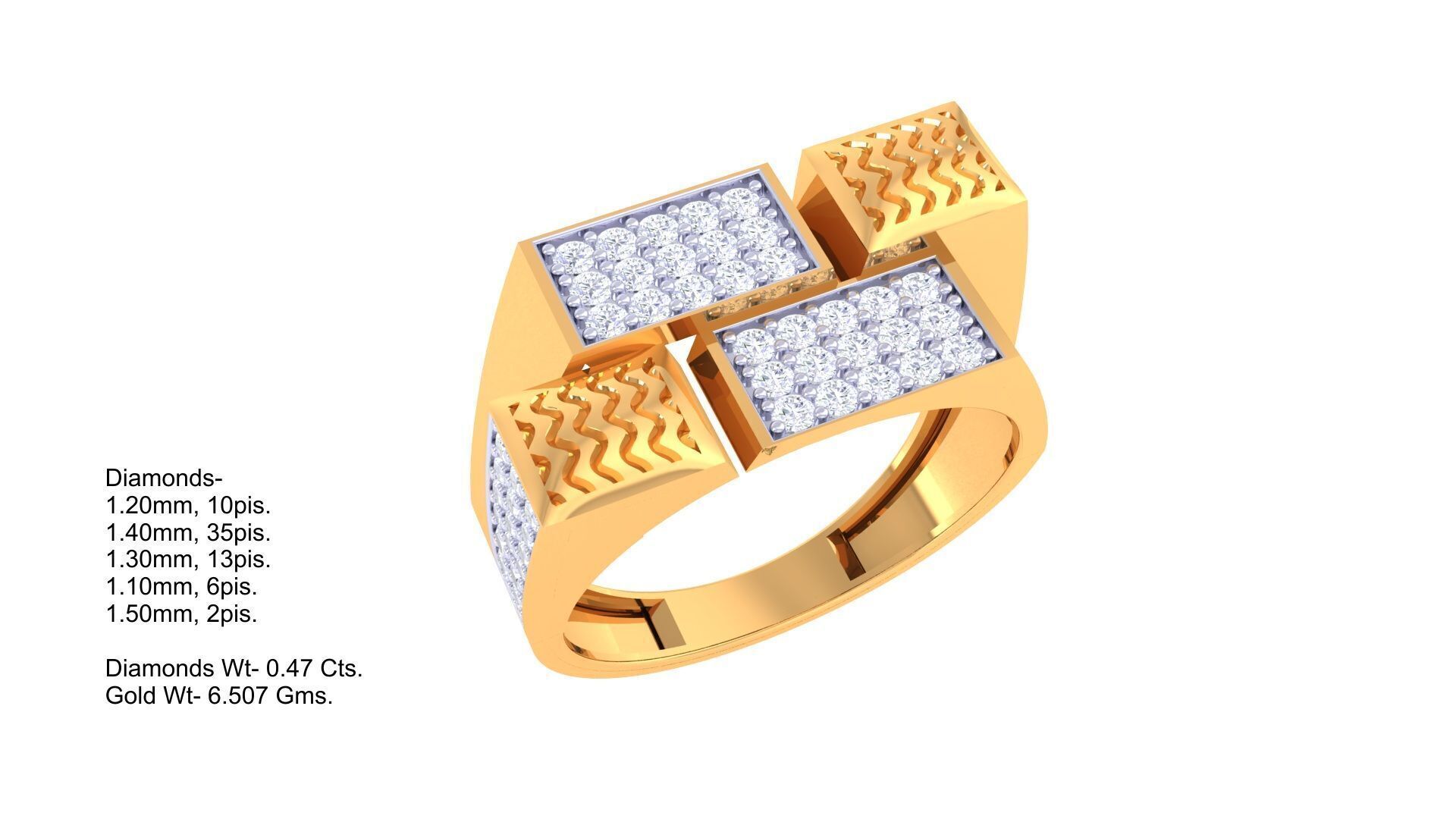 80 Men s Rings 3dm Details Images 3D print model_33