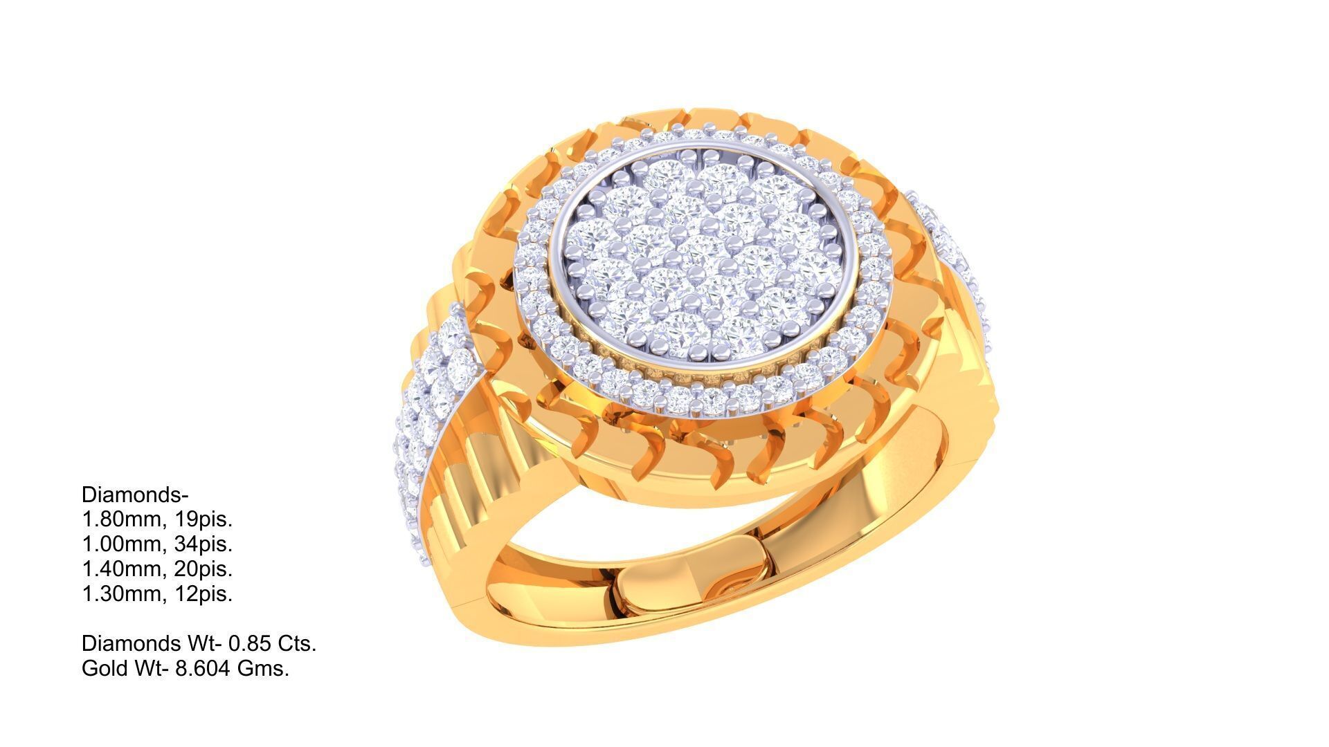 80 Men s Rings 3dm Details Images 3D print model_78