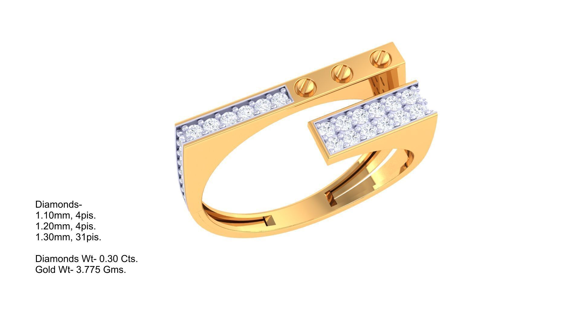 80 Men s Rings 3dm Details Images 3D print model_30