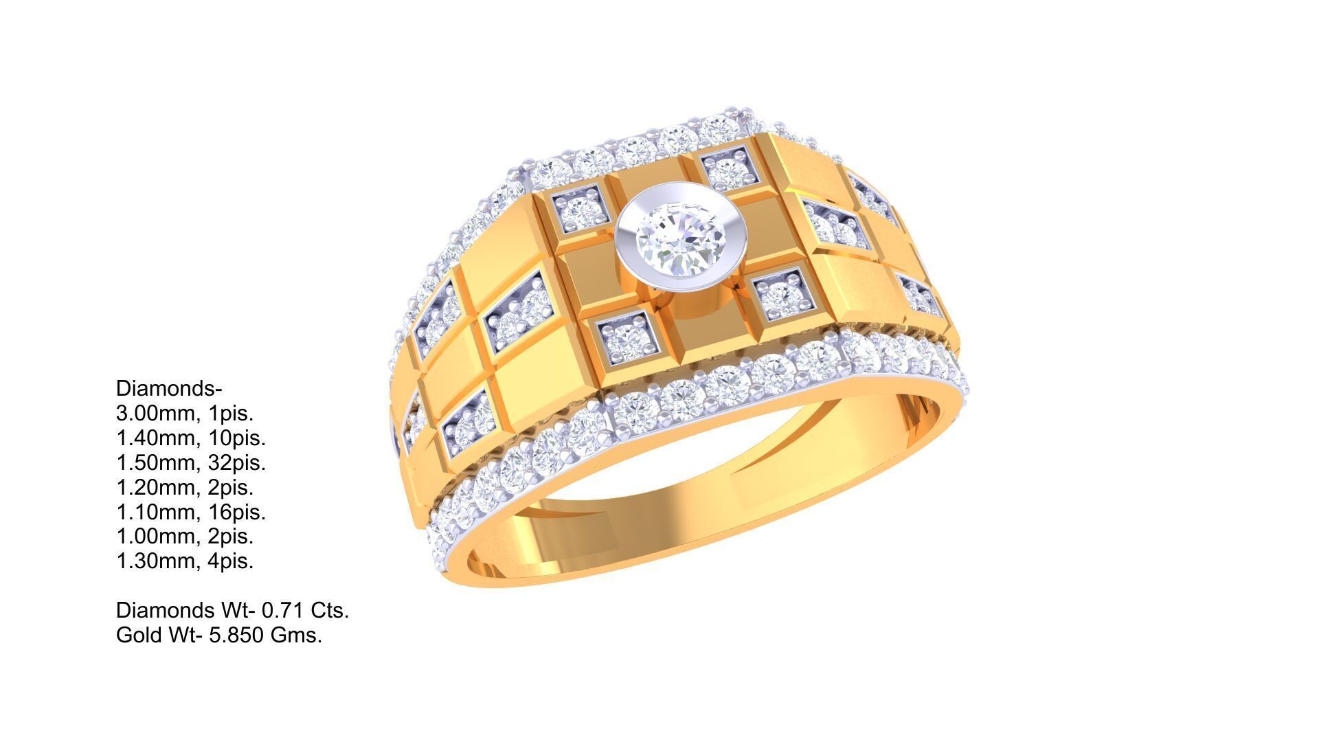 80 Men s Rings 3dm Details Images 3D print model_26