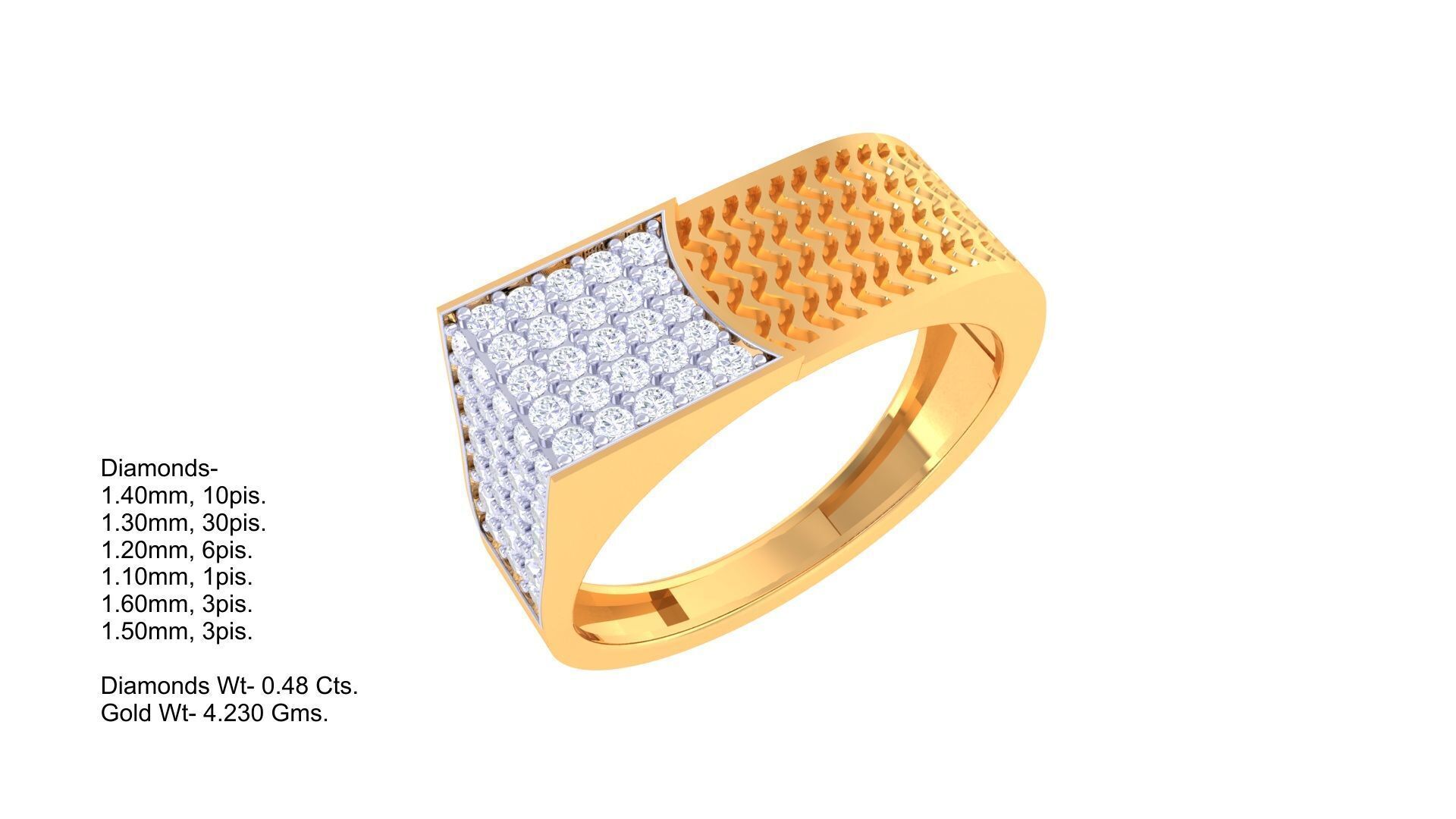 80 Men s Rings 3dm Details Images 3D print model_9