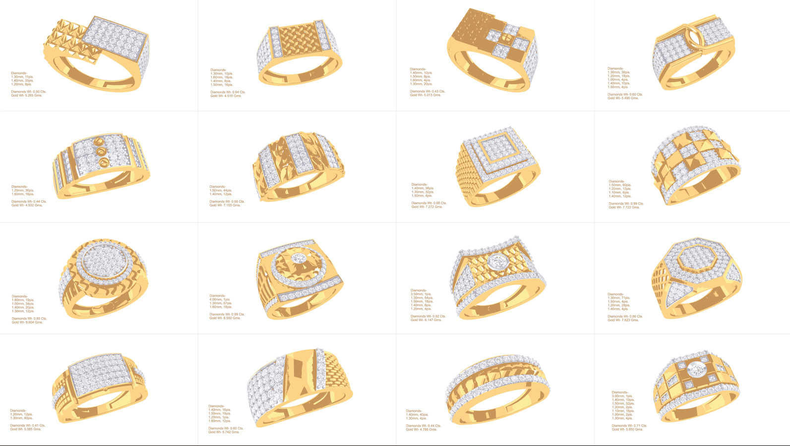 80 Men s Rings 3dm Details Images 3D print model_4