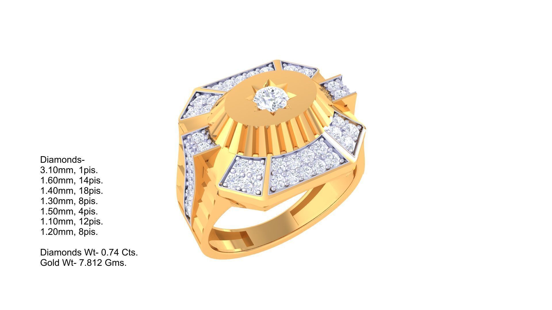 80 Men s Rings 3dm Details Images 3D print model_84