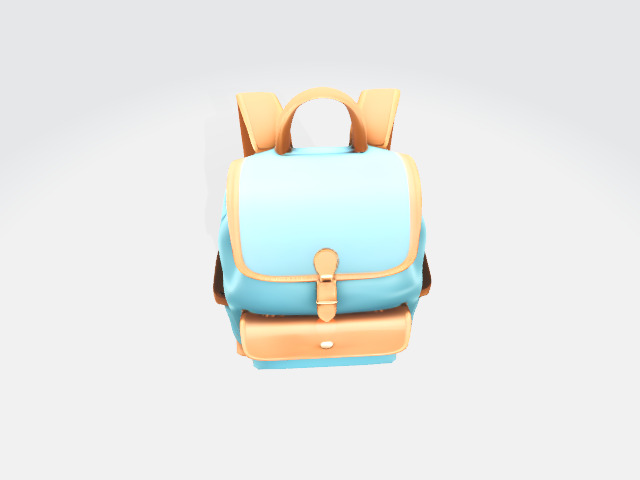 Backpack Low-poly 3D model_3