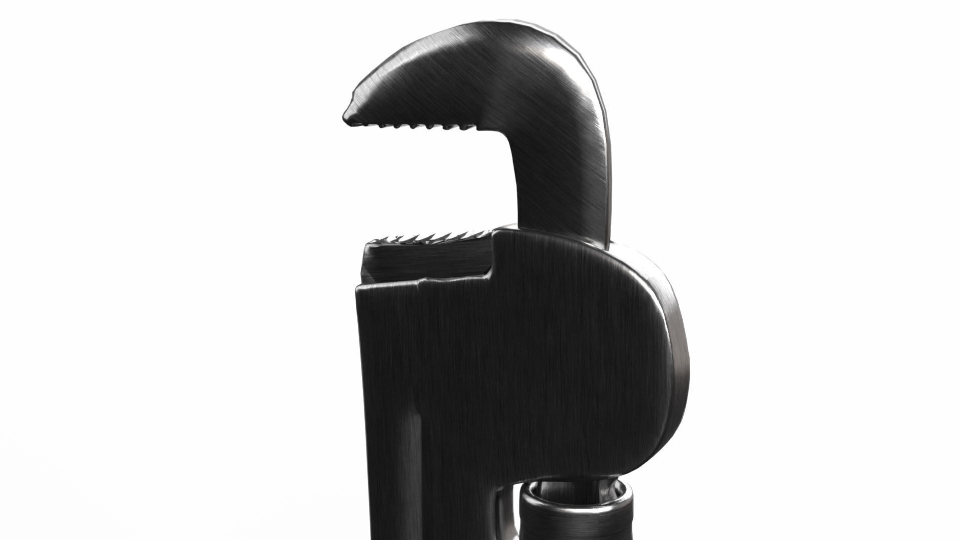 Wrench Game Ready Low-poly 3D model_4